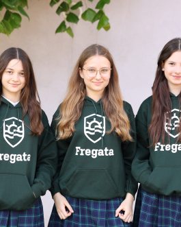 Bluza reklamowa z logo Fregaty kolor ciemna zieleń